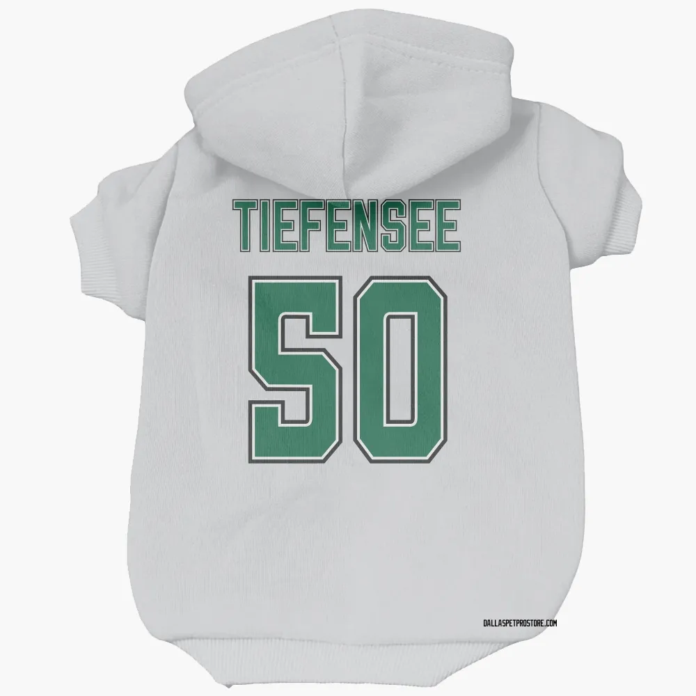 Dallas Stars Arno Tiefensee White Pet Hoodie for Dog & Cat