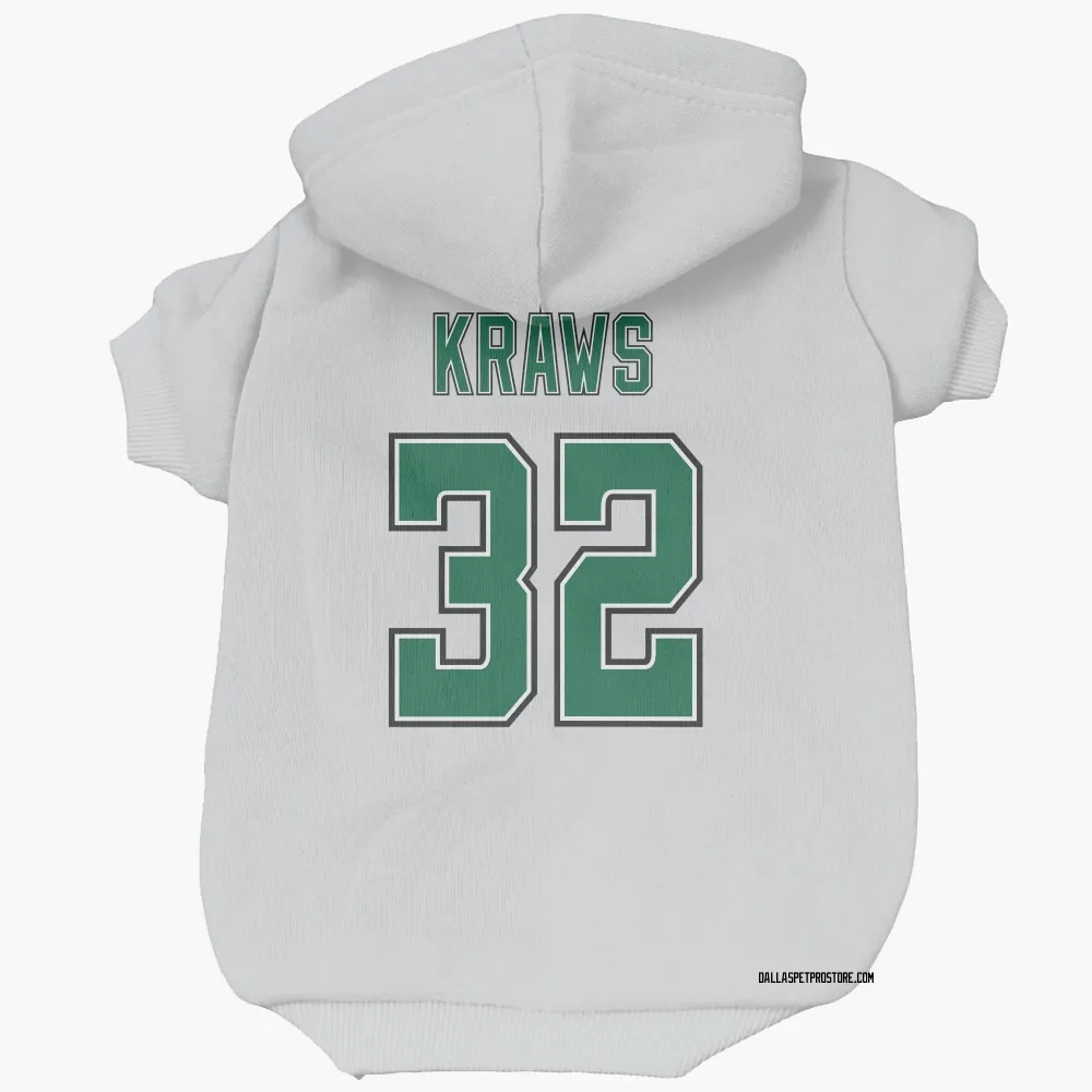 Dallas Stars Ben Kraws White Pet Hoodie for Dog & Cat