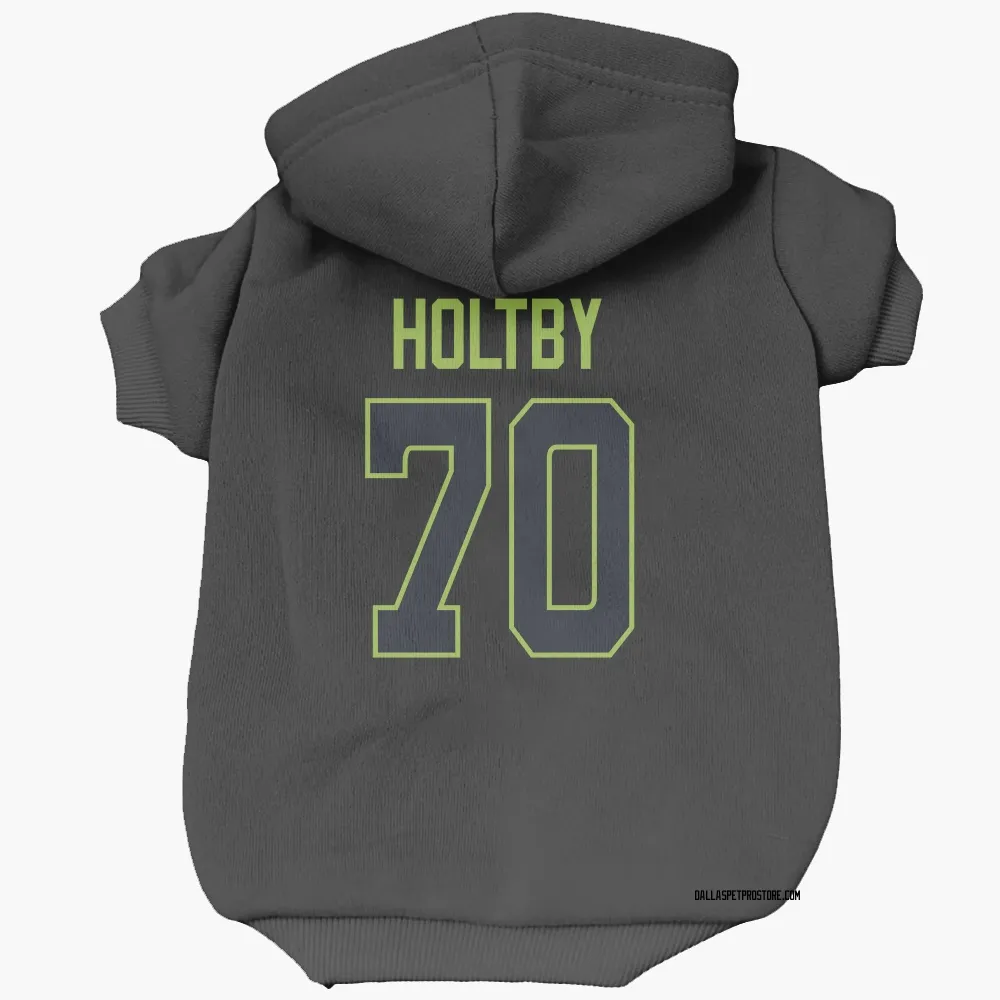 Dallas Stars Braden Holtby Black Pet Hoodie for Dog & Cat
