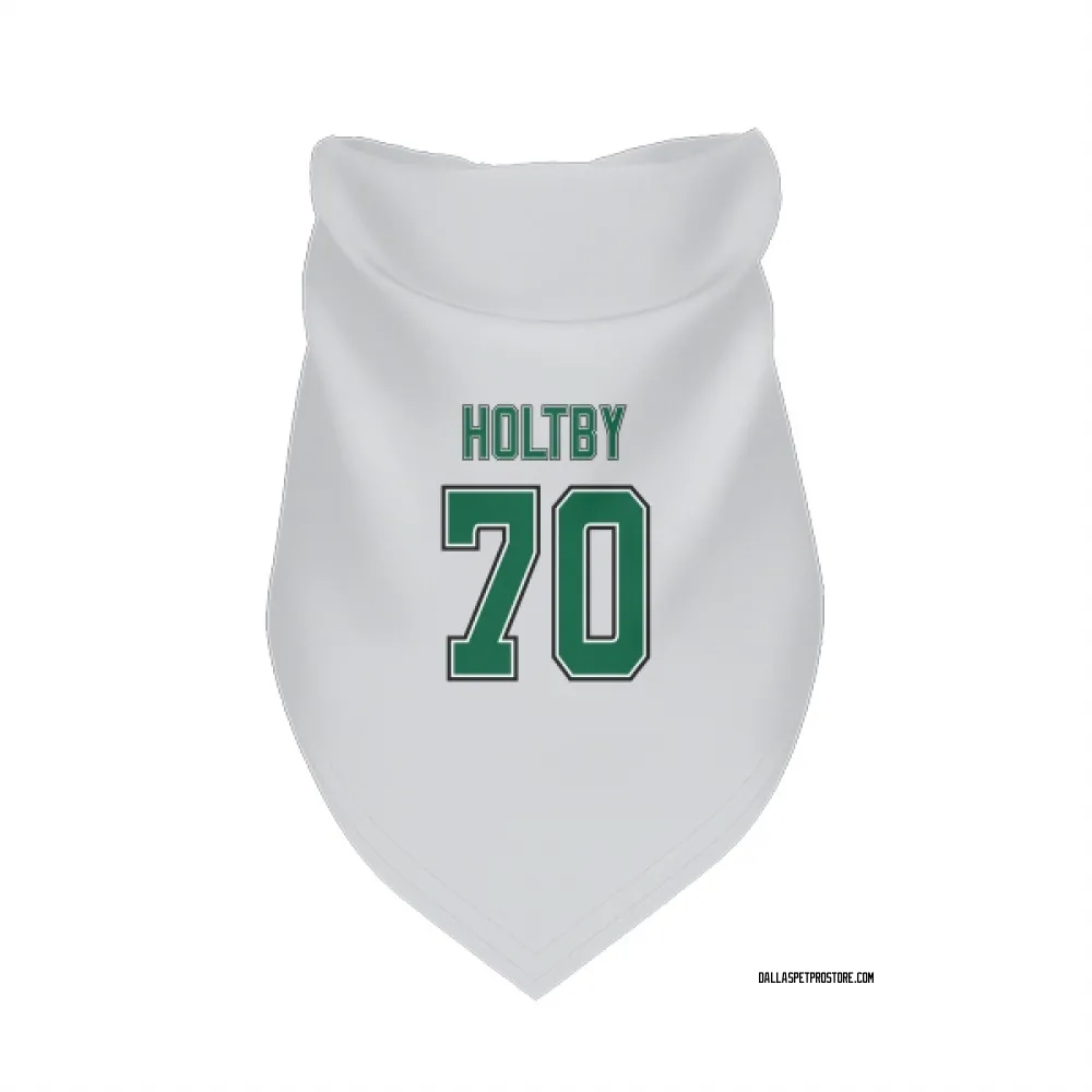 Dallas Stars Braden Holtby White Pet Bandana for Dog & Cat