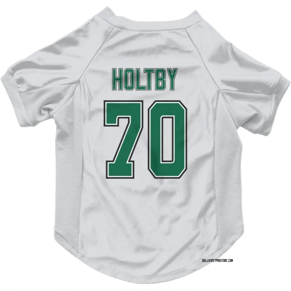 Dallas Stars Braden Holtby White Pet Jersey for Dog & Cat