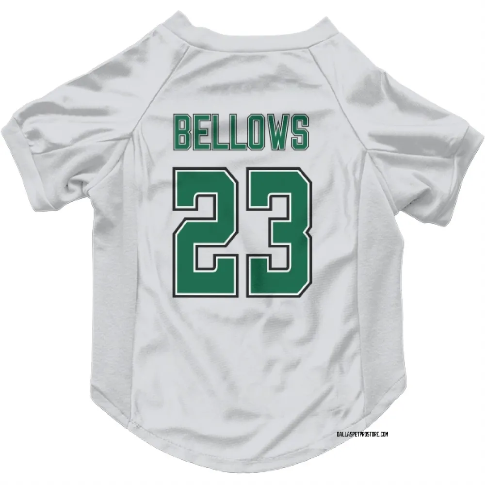 Dallas Stars Brian Bellows White Pet Jersey for Dog & Cat