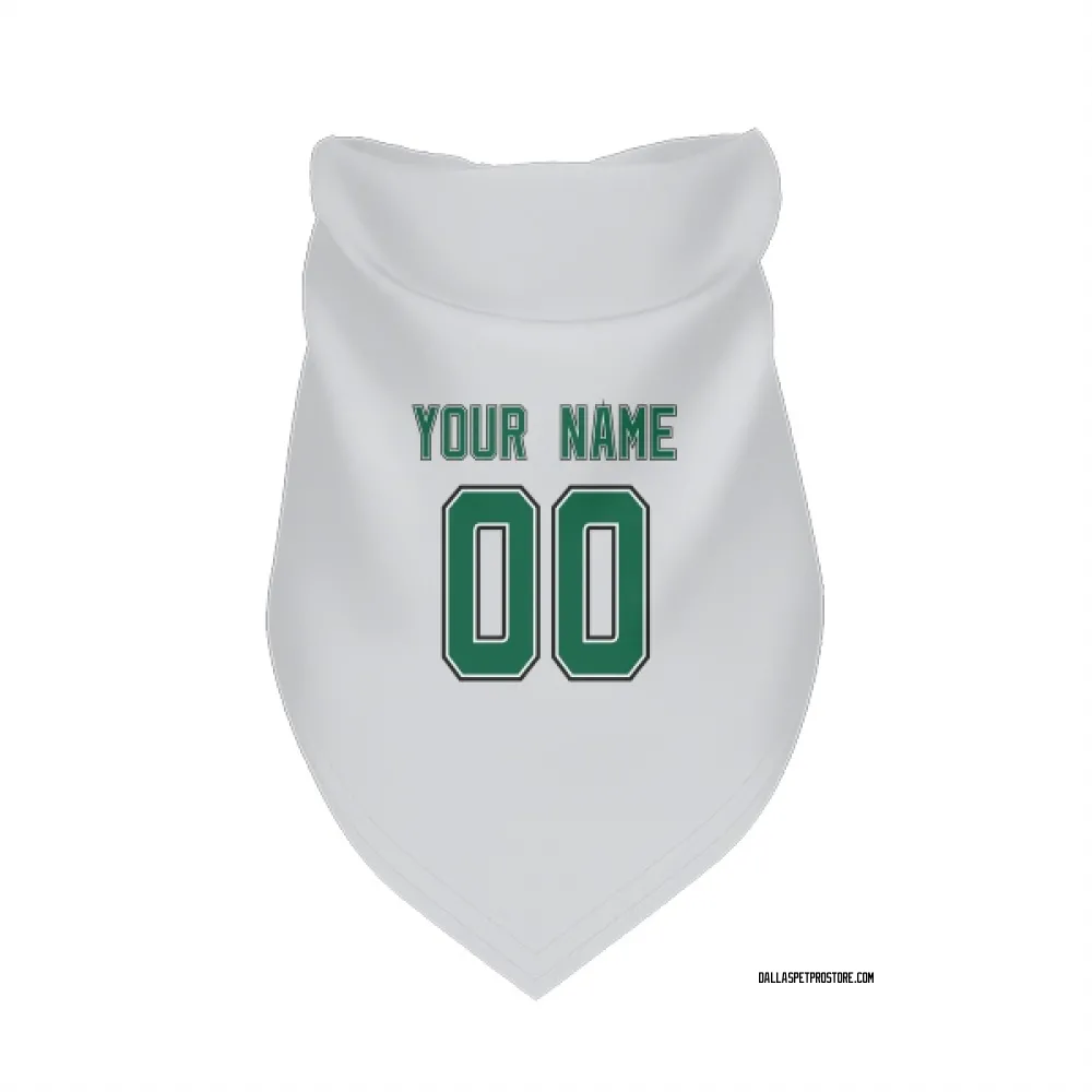 Dallas Stars Custom White Pet Bandana for Dog & Cat