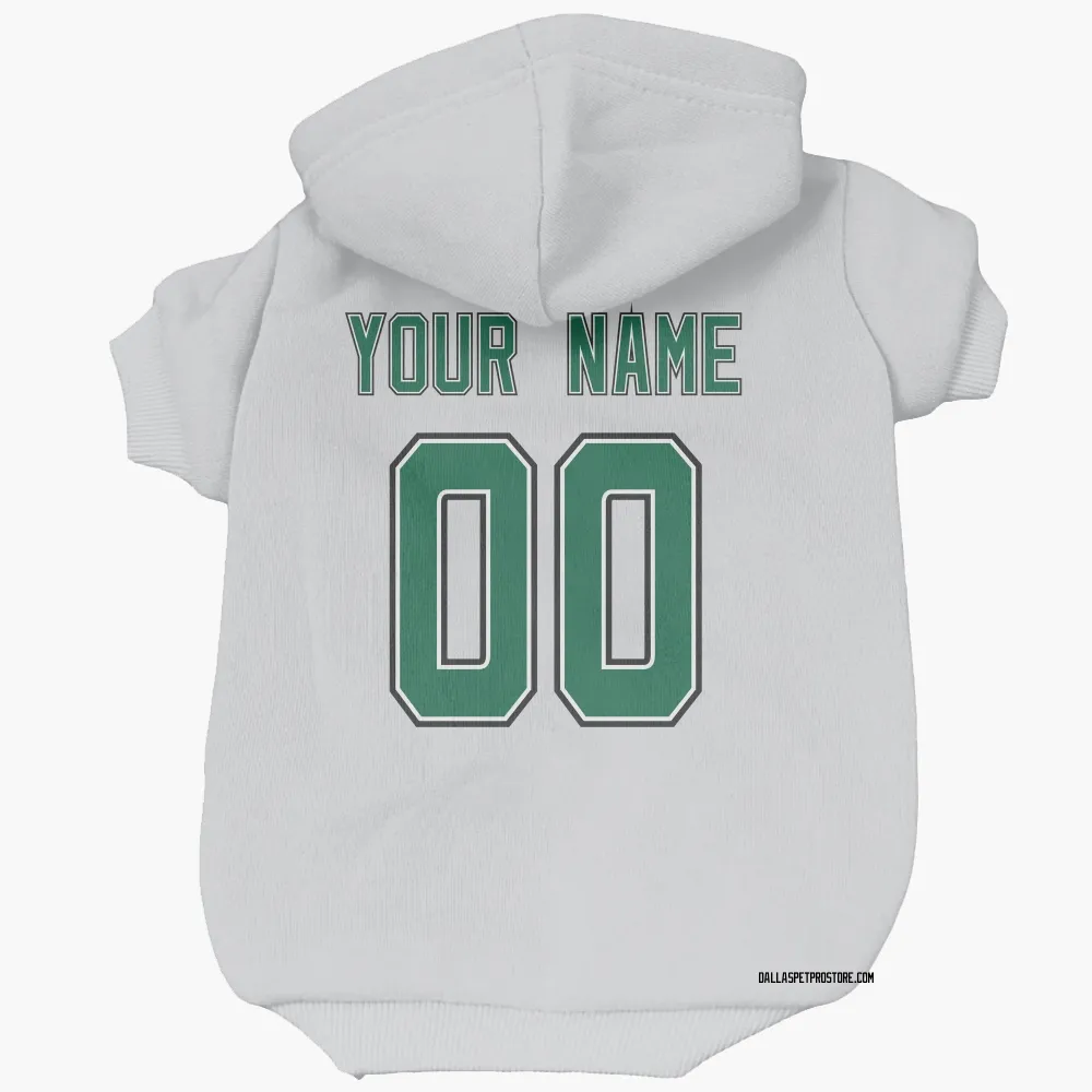Dallas Stars Custom White Pet Hoodie for Dog & Cat