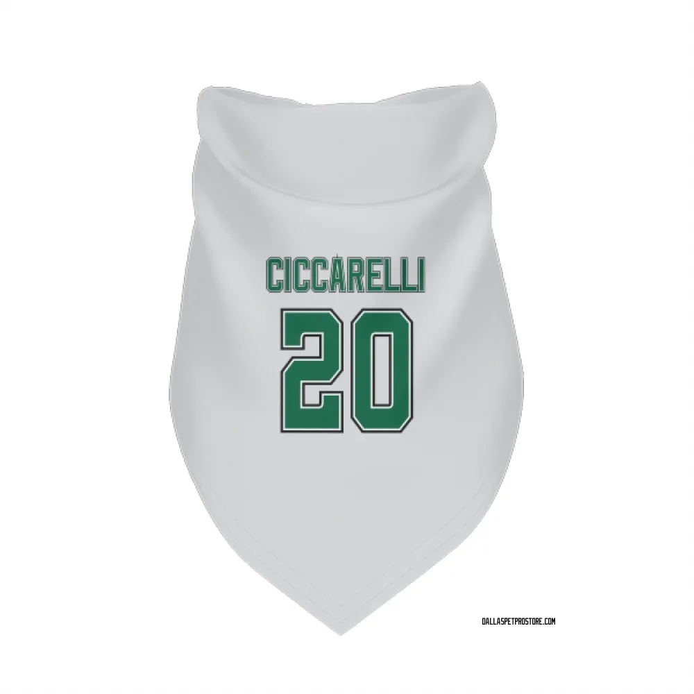 Dallas Stars Dino Ciccarelli White Pet Bandana for Dog & Cat