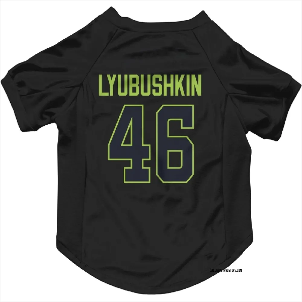 Dallas Stars Ilya Lyubushkin Black Pet Jersey for Dog & Cat