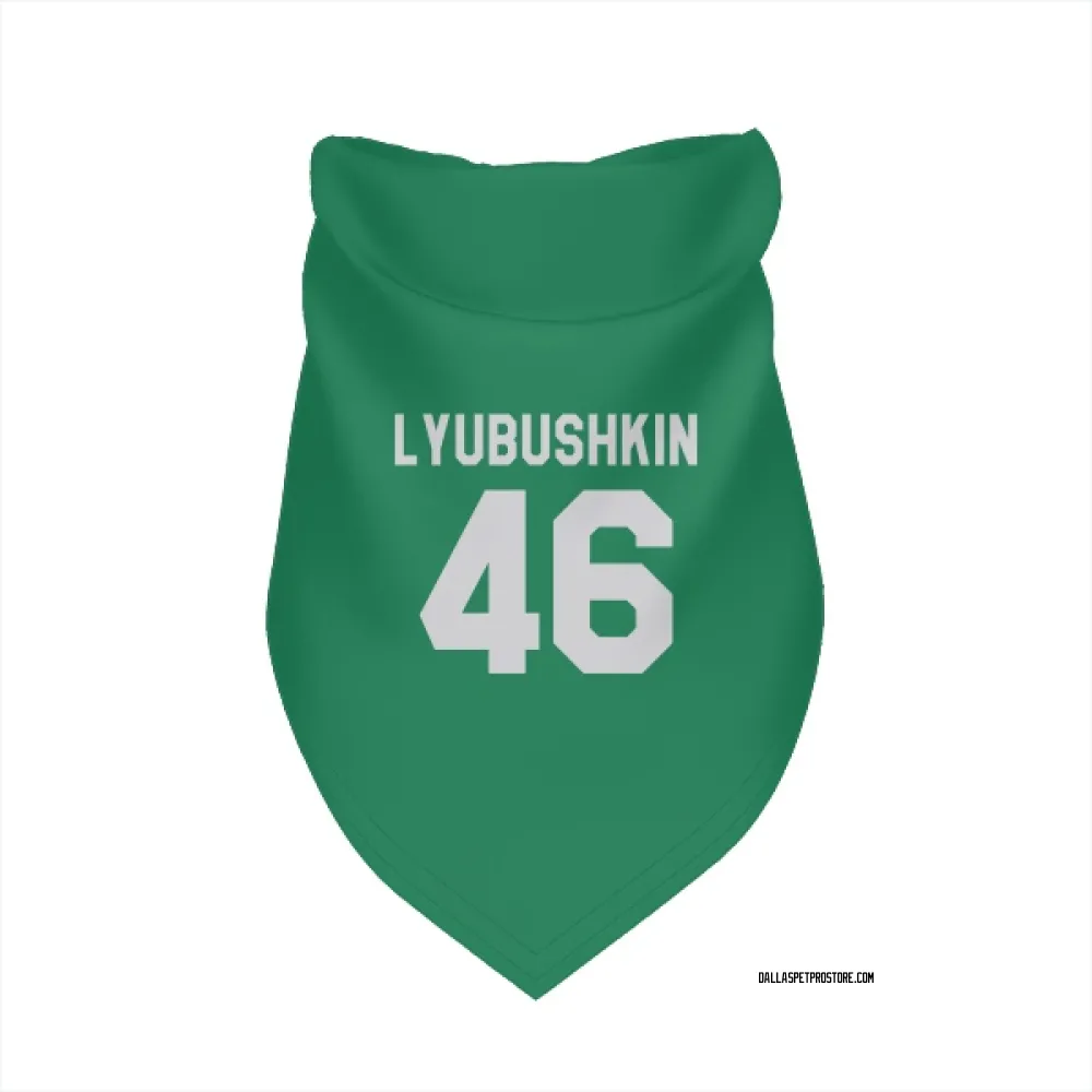 Dallas Stars Ilya Lyubushkin Green Pet Bandana for Dog & Cat