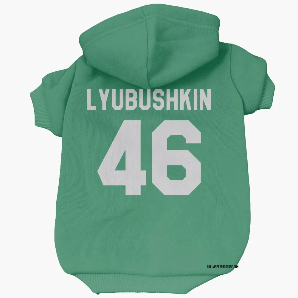 Dallas Stars Ilya Lyubushkin Green Pet Hoodie for Dog & Cat