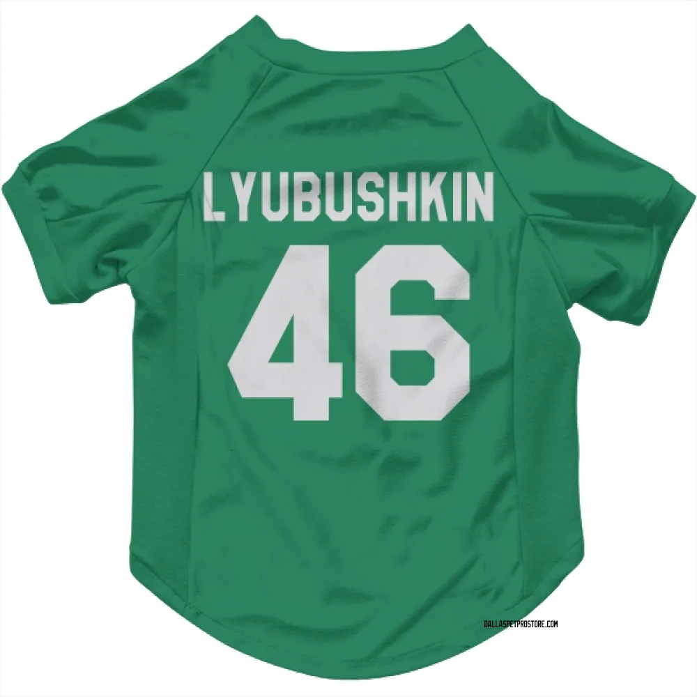Dallas Stars Ilya Lyubushkin Green Pet Jersey for Dog & Cat