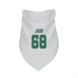 Dallas Stars Jaromir Jagr White Pet Bandana for Dog & Cat