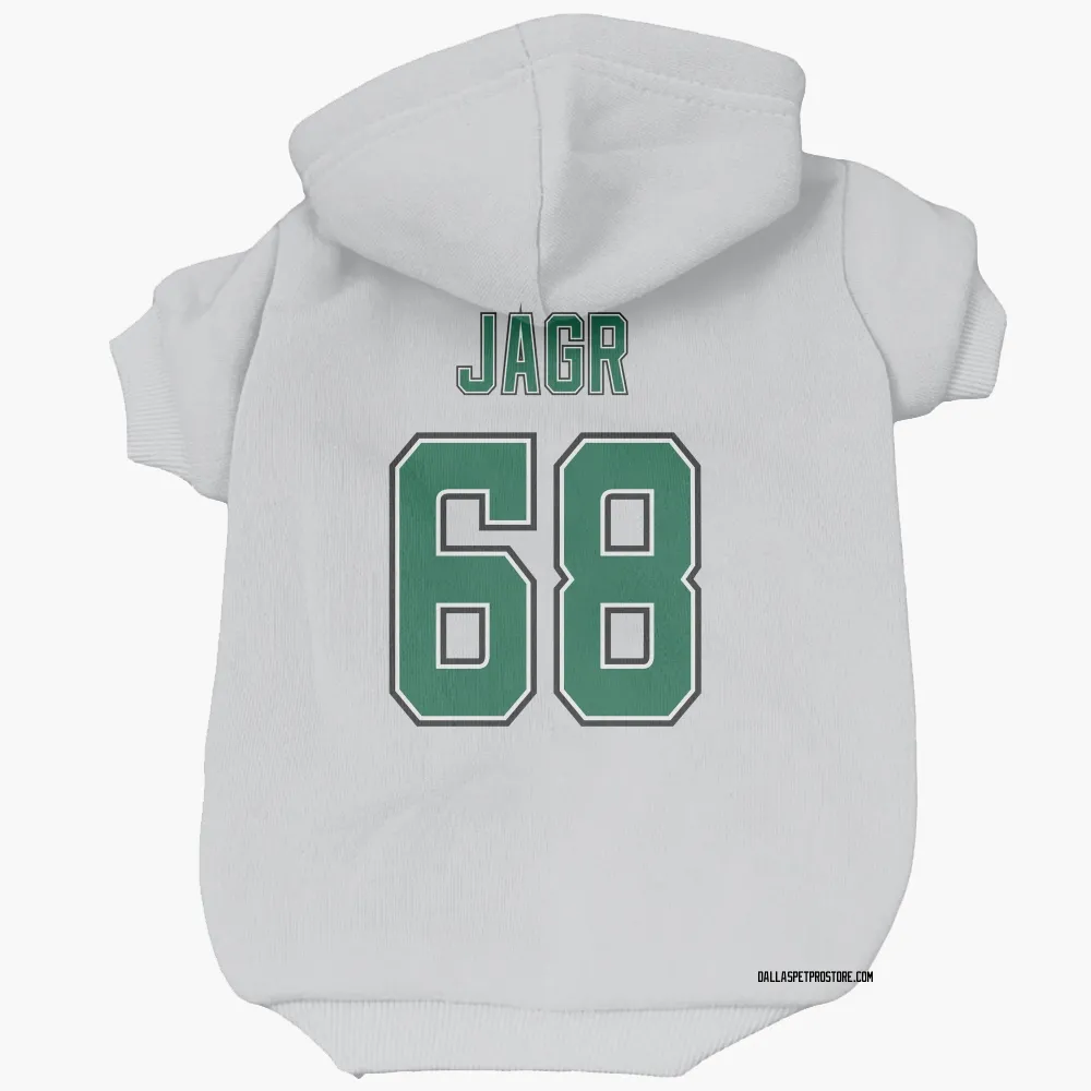 Dallas Stars Jaromir Jagr White Pet Hoodie for Dog & Cat