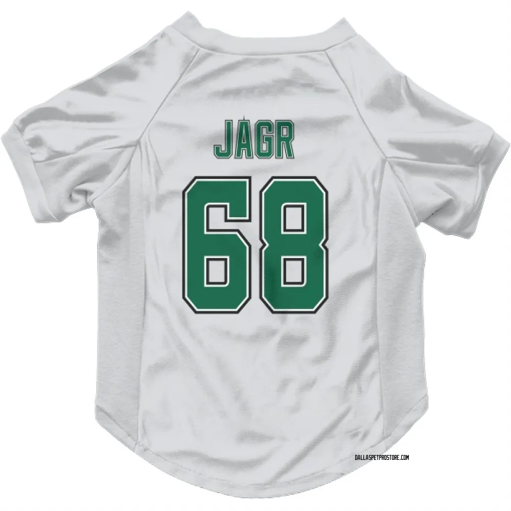 Dallas Stars Jaromir Jagr White Pet Jersey for Dog & Cat