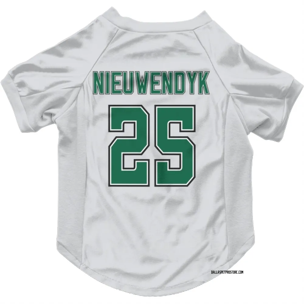Dallas Stars Joe Nieuwendyk White Pet Jersey for Dog & Cat