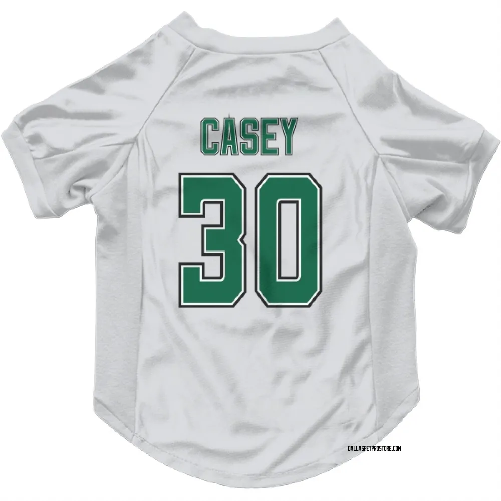 Dallas Stars Jon Casey White Pet Jersey for Dog & Cat