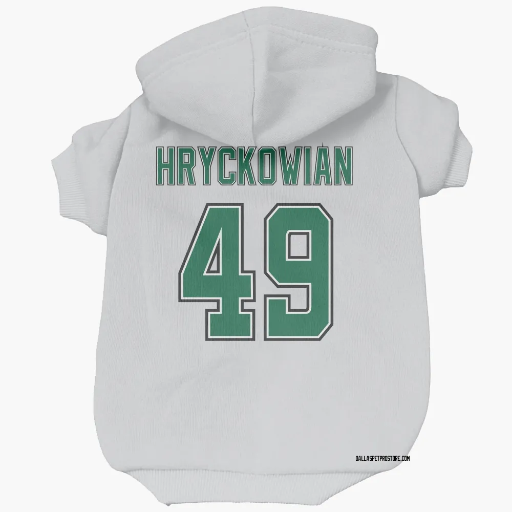 Dallas Stars Justin Hryckowian White Pet Hoodie for Dog & Cat