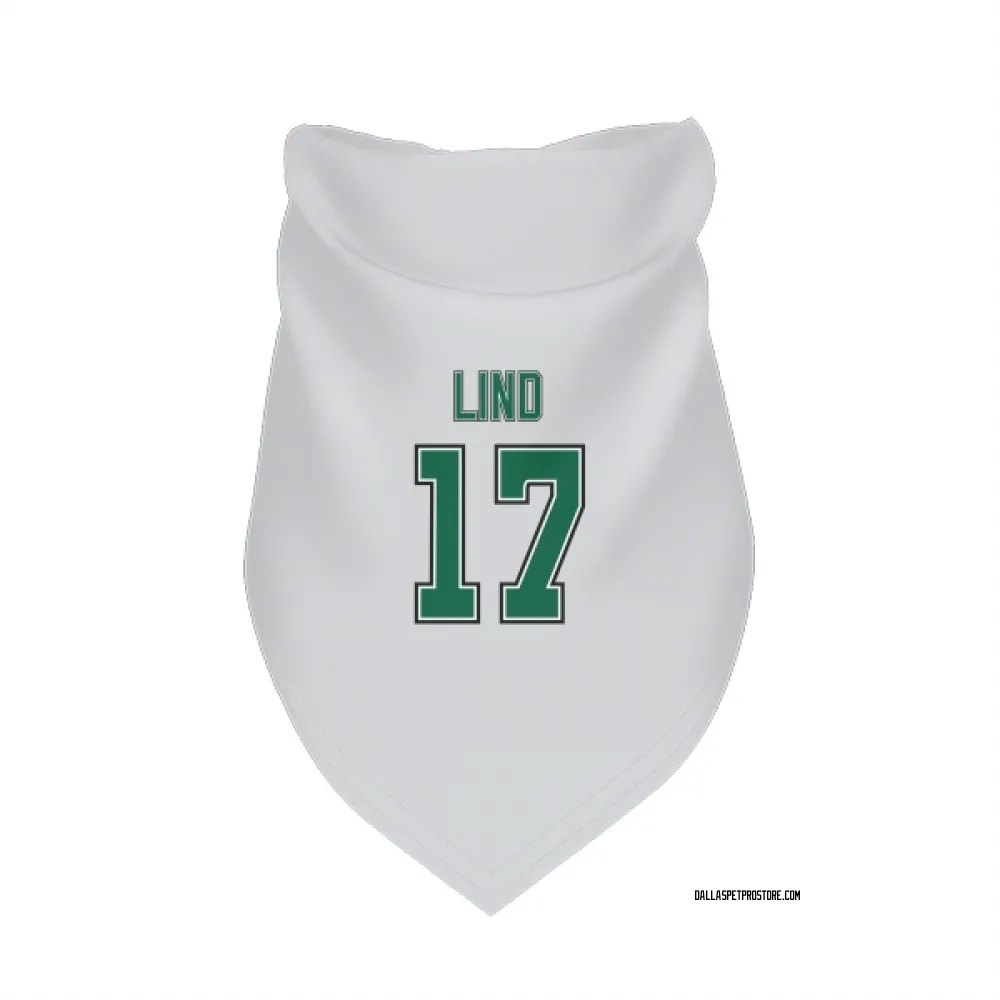 Dallas Stars Kole Lind White Pet Bandana for Dog & Cat