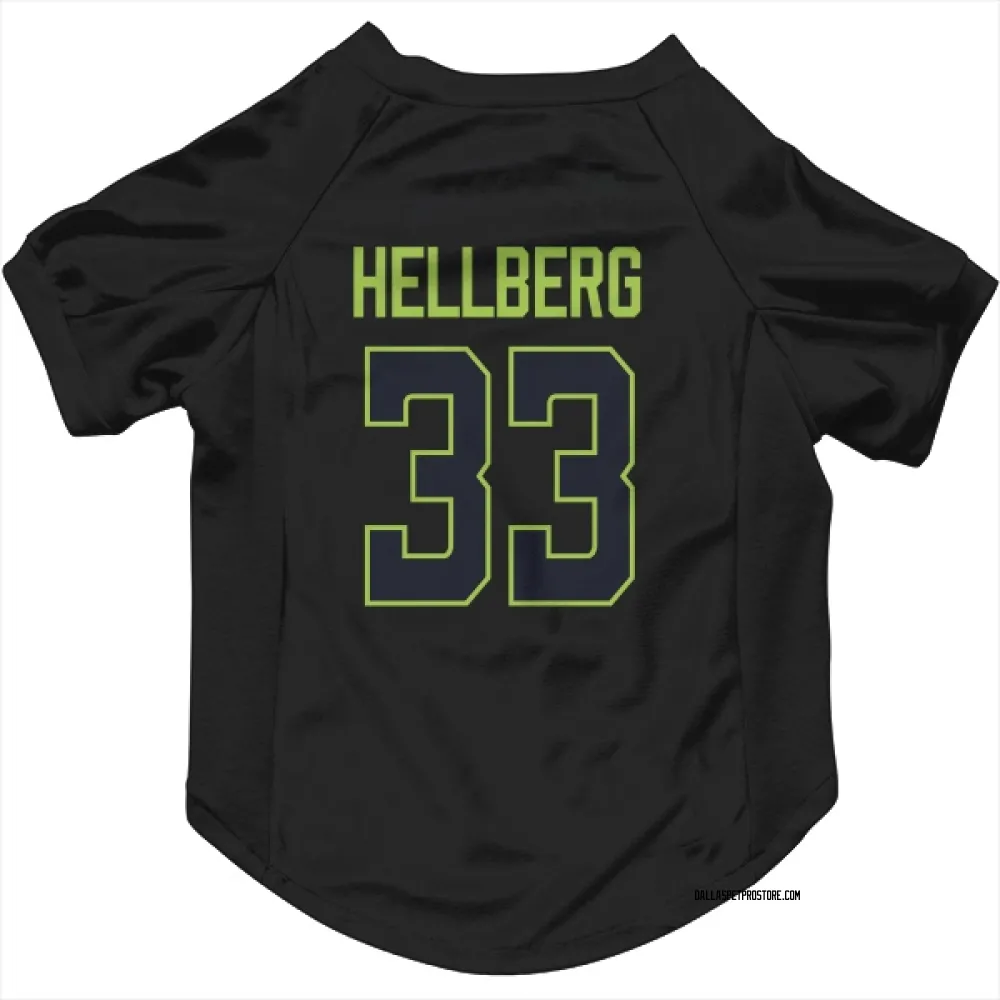 Dallas Stars Magnus Hellberg Black Pet Jersey for Dog & Cat