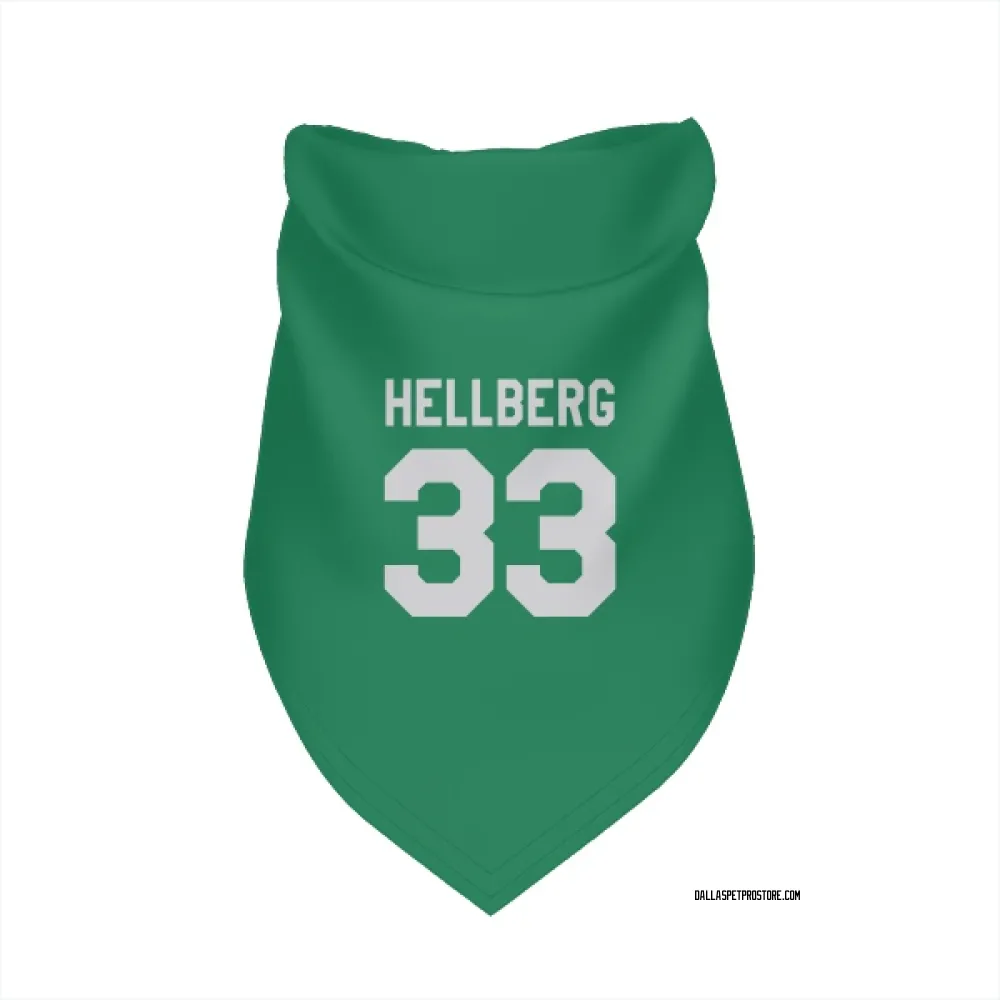Dallas Stars Magnus Hellberg Green Pet Bandana for Dog & Cat