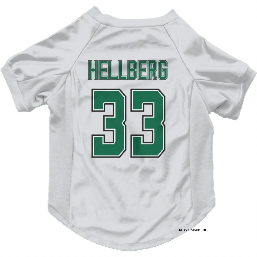 Dallas Stars Magnus Hellberg White Pet Jersey for Dog & Cat