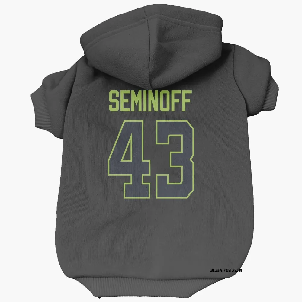 Dallas Stars Matthew Seminoff Black Pet Hoodie for Dog & Cat