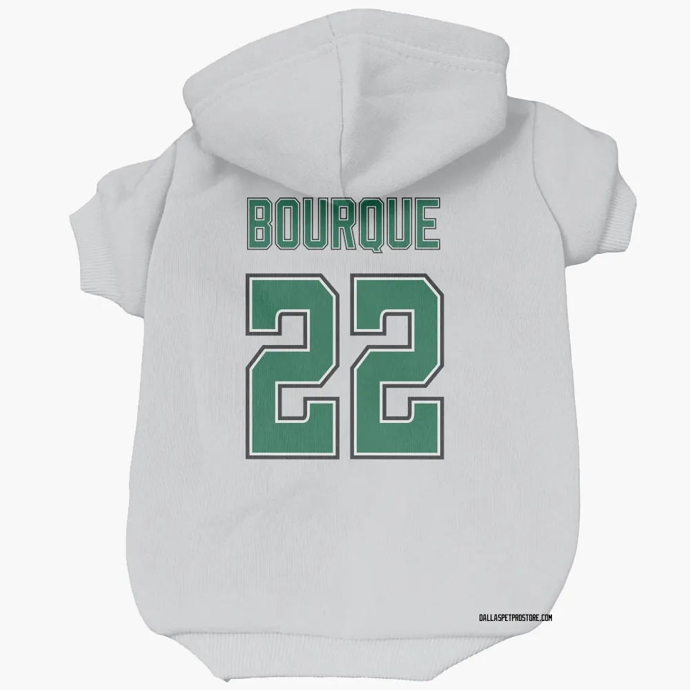 Dallas Stars Mavrik Bourque White Pet Hoodie for Dog & Cat
