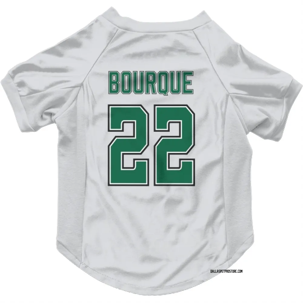 Dallas Stars Mavrik Bourque White Pet Jersey for Dog & Cat