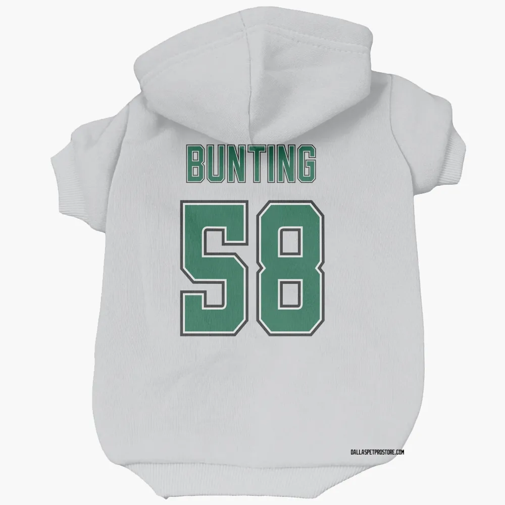 Dallas Stars Michael Bunting White Pet Hoodie for Dog & Cat