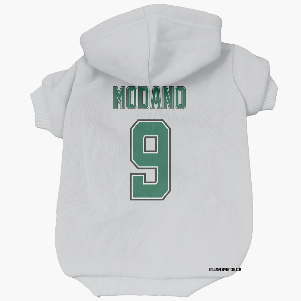 Dallas Stars Mike Modano White Pet Hoodie for Dog & Cat