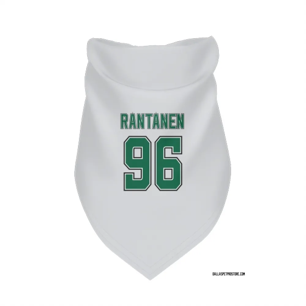 Dallas Stars Mikko Rantanen White Pet Bandana for Dog & Cat