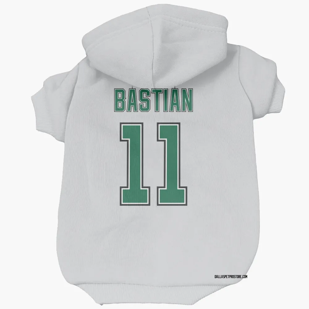 Dallas Stars Nathan Bastian White Pet Hoodie for Dog & Cat