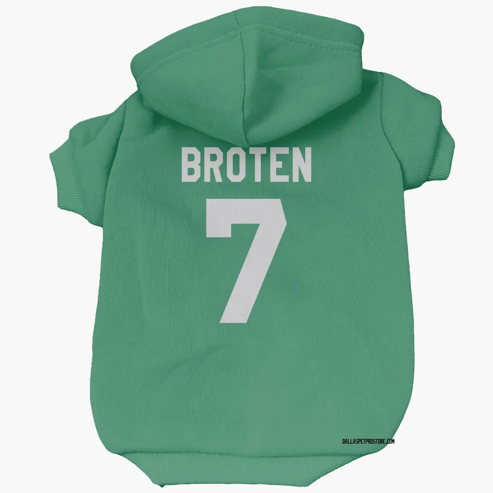 Dallas Stars Neal Broten Green Pet Hoodie for Dog & Cat