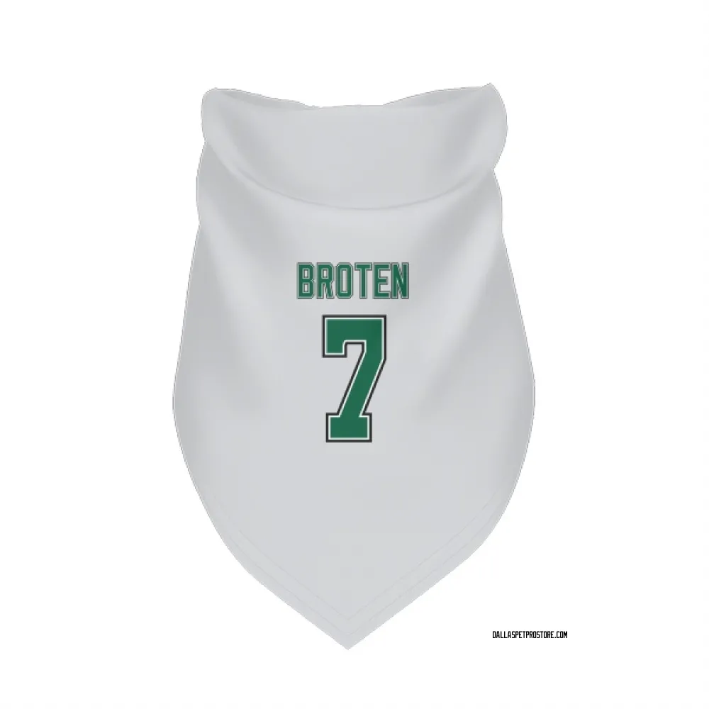 Dallas Stars Neal Broten White Pet Bandana for Dog & Cat