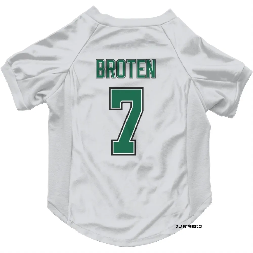 Dallas Stars Neal Broten White Pet Jersey for Dog & Cat
