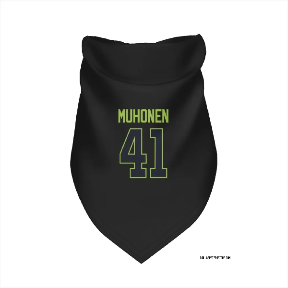 Dallas Stars Niilopekka Muhonen Black Pet Bandana for Dog & Cat