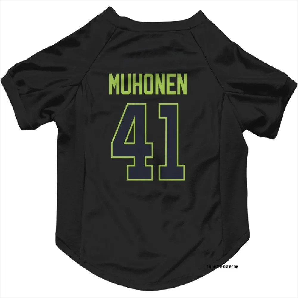 Dallas Stars Niilopekka Muhonen Black Pet Jersey for Dog & Cat
