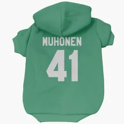 Dallas Stars Niilopekka Muhonen Green Pet Hoodie for Dog & Cat