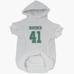 Dallas Stars Niilopekka Muhonen White Pet Hoodie for Dog & Cat
