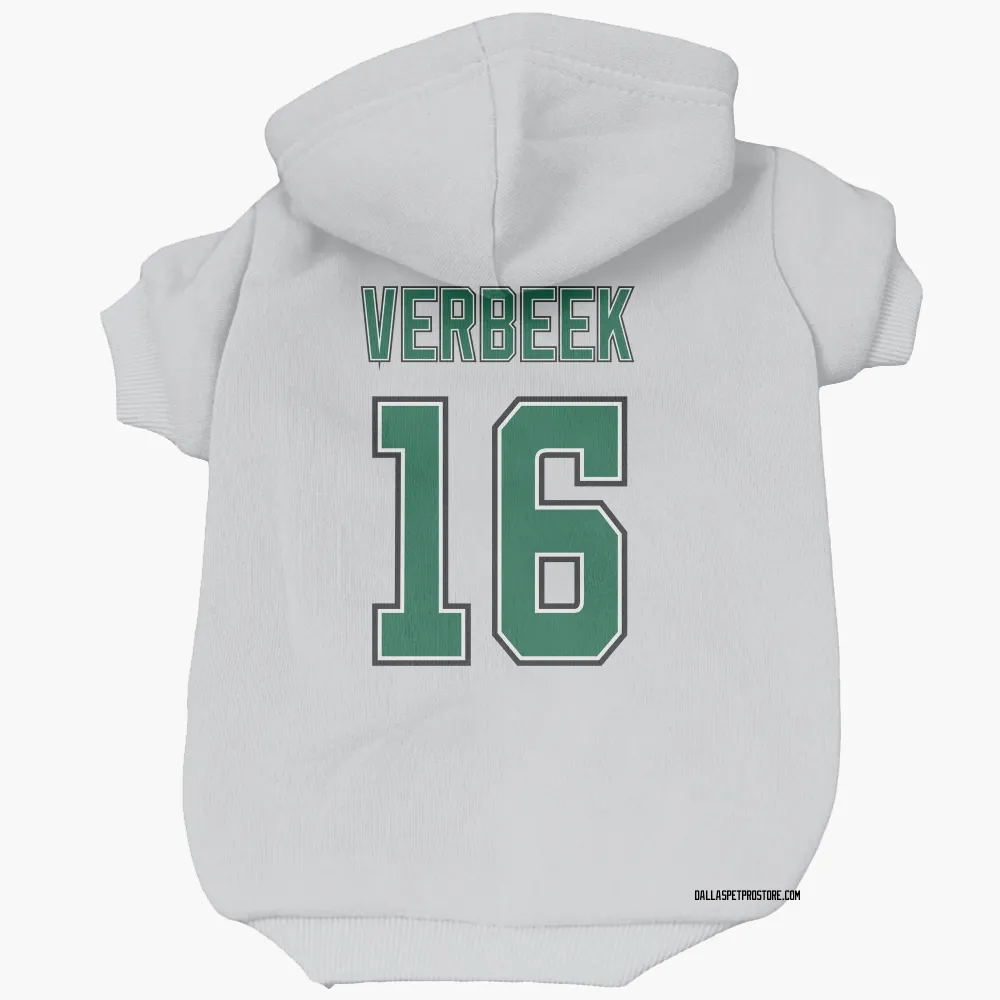 Dallas Stars Pat Verbeek White Pet Hoodie for Dog & Cat