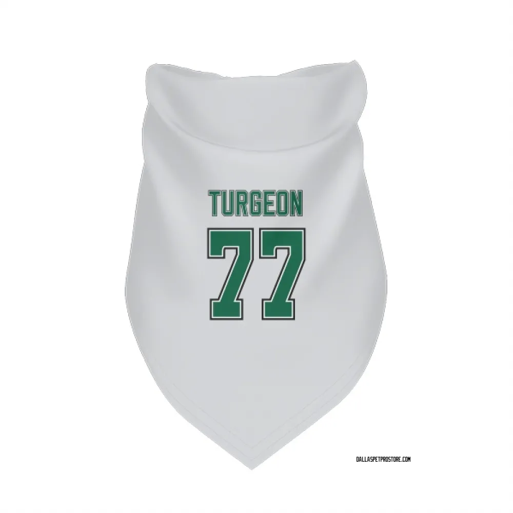 Dallas Stars Pierre Turgeon White Pet Bandana for Dog & Cat