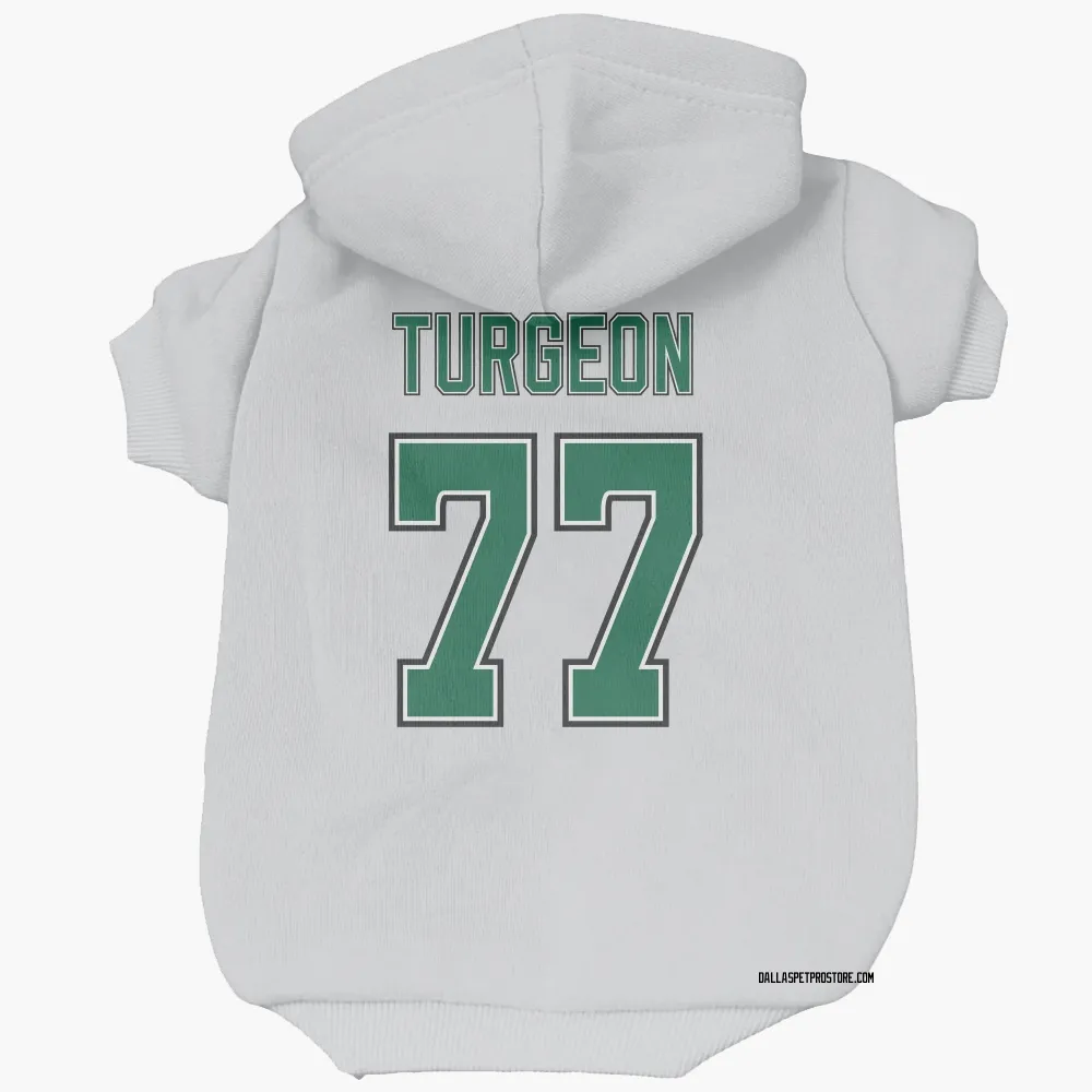 Dallas Stars Pierre Turgeon White Pet Hoodie for Dog & Cat