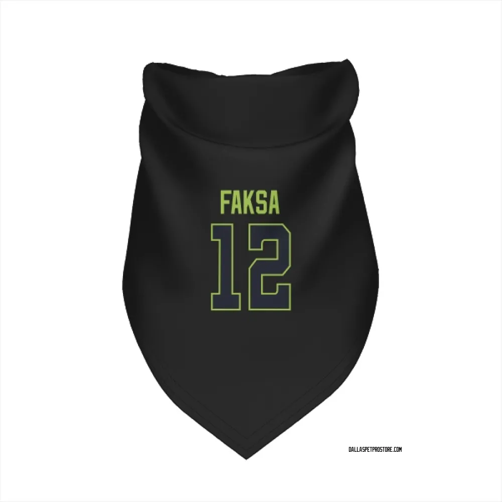 Dallas Stars Radek Faksa Black Pet Bandana for Dog & Cat