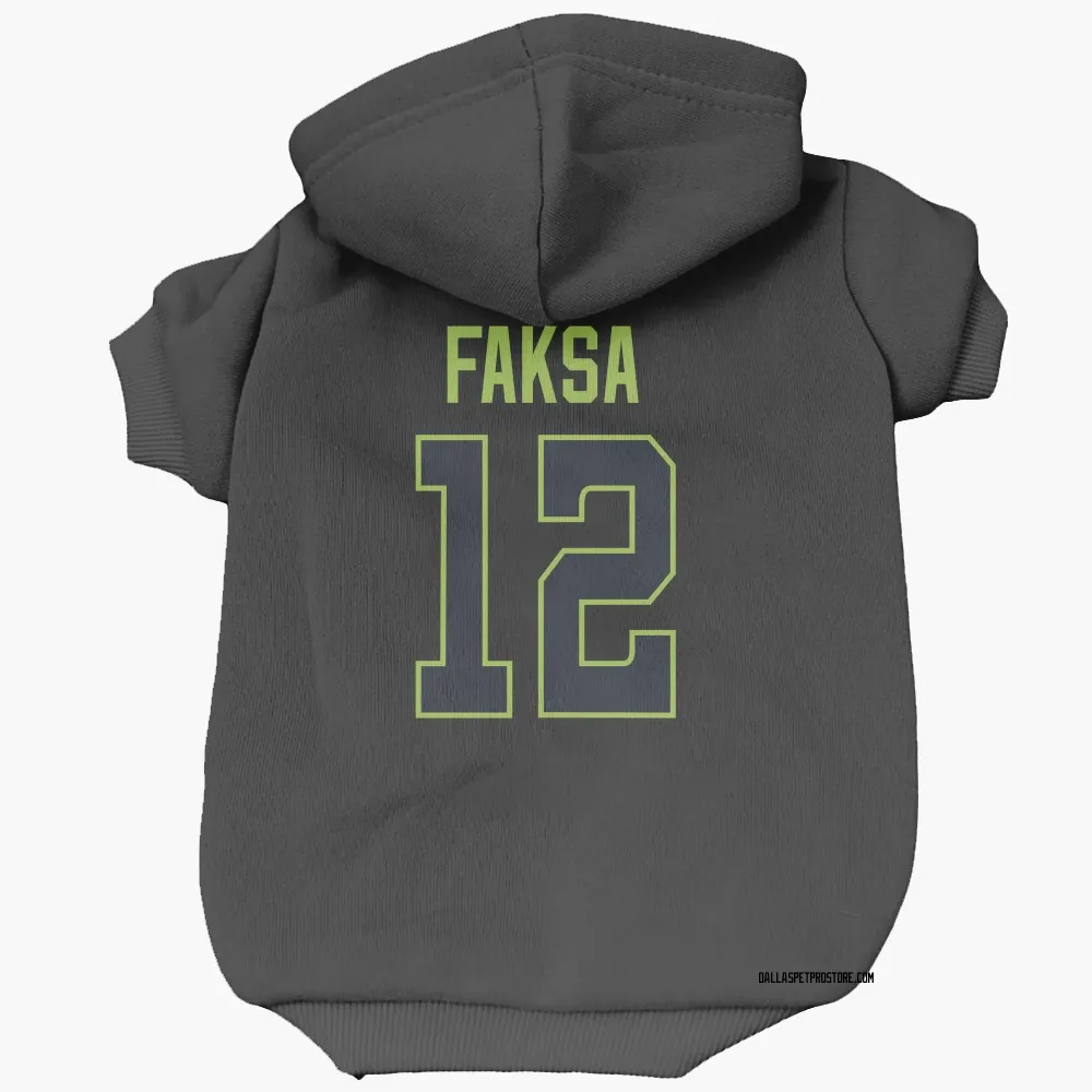 Dallas Stars Radek Faksa Black Pet Hoodie for Dog & Cat