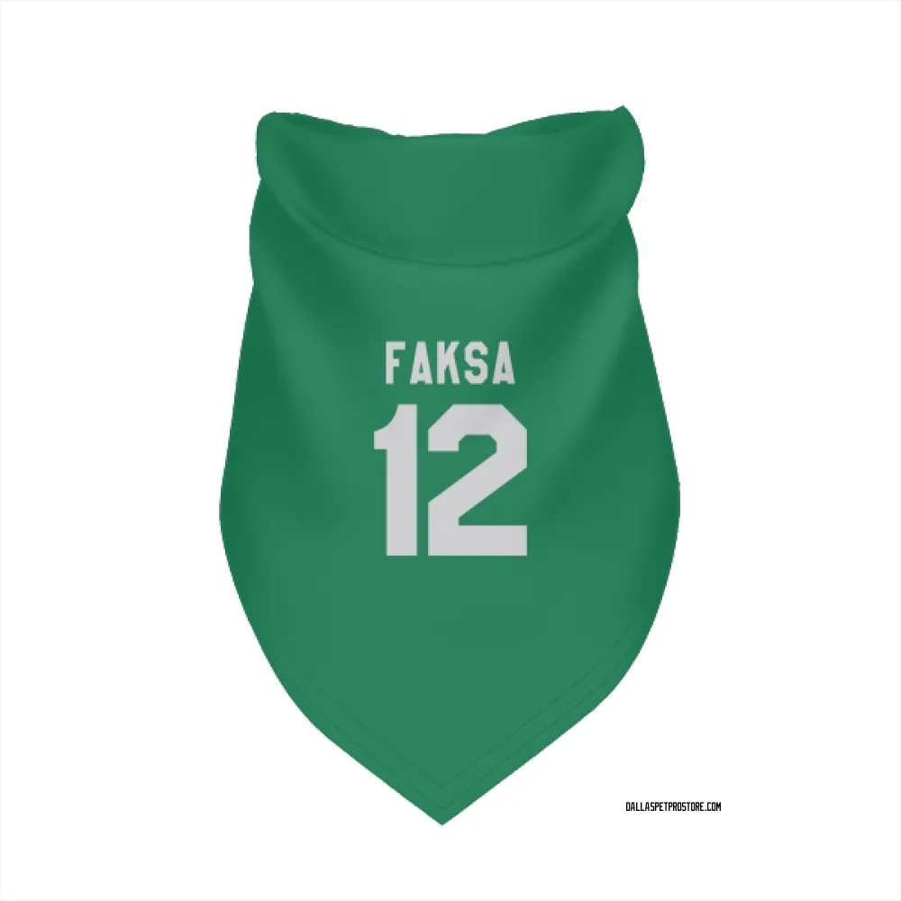 Dallas Stars Radek Faksa Green Pet Bandana for Dog & Cat