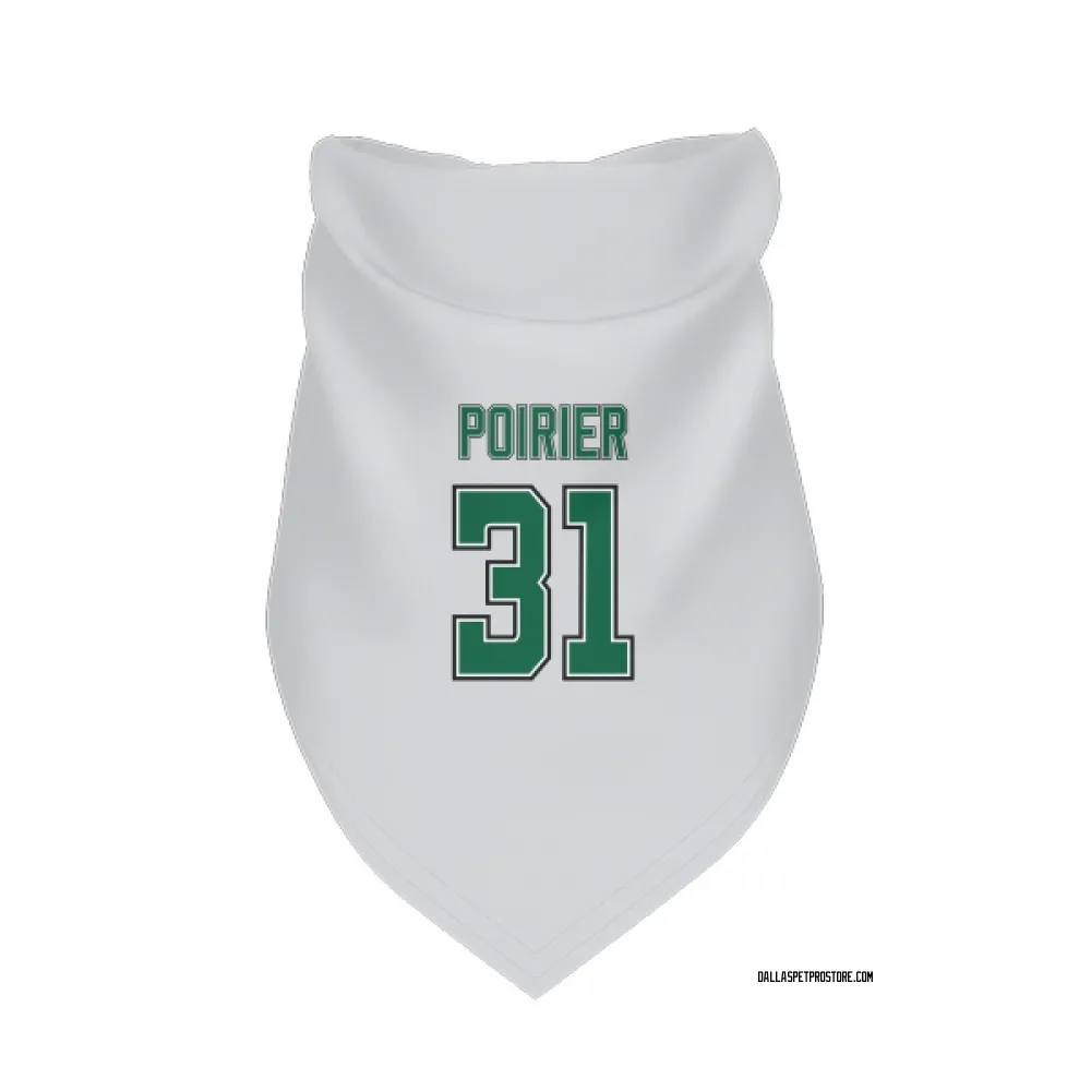 Dallas Stars Remi Poirier White Pet Bandana for Dog & Cat