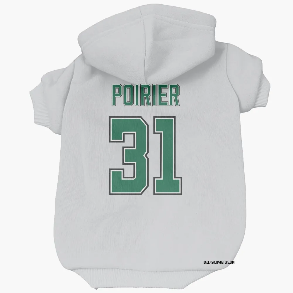 Dallas Stars Remi Poirier White Pet Hoodie for Dog & Cat