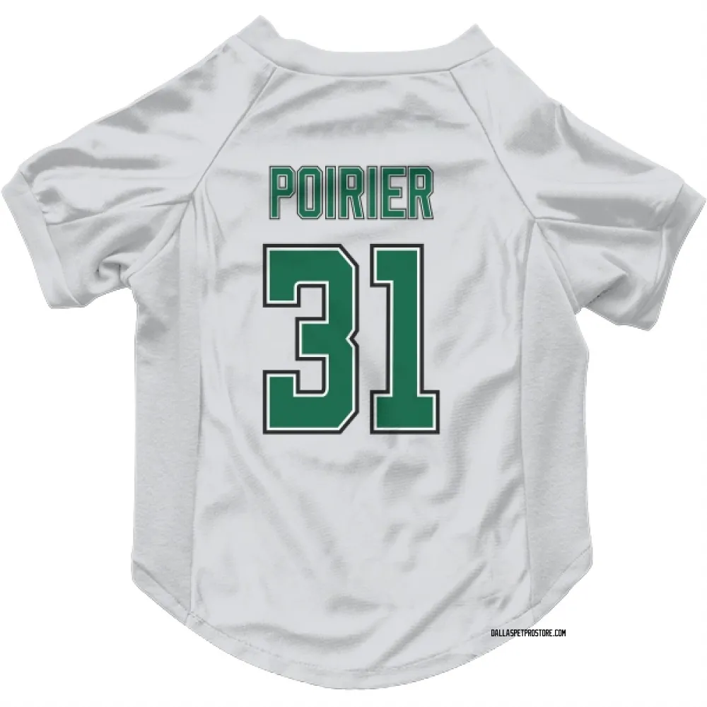 Dallas Stars Remi Poirier White Pet Jersey for Dog & Cat