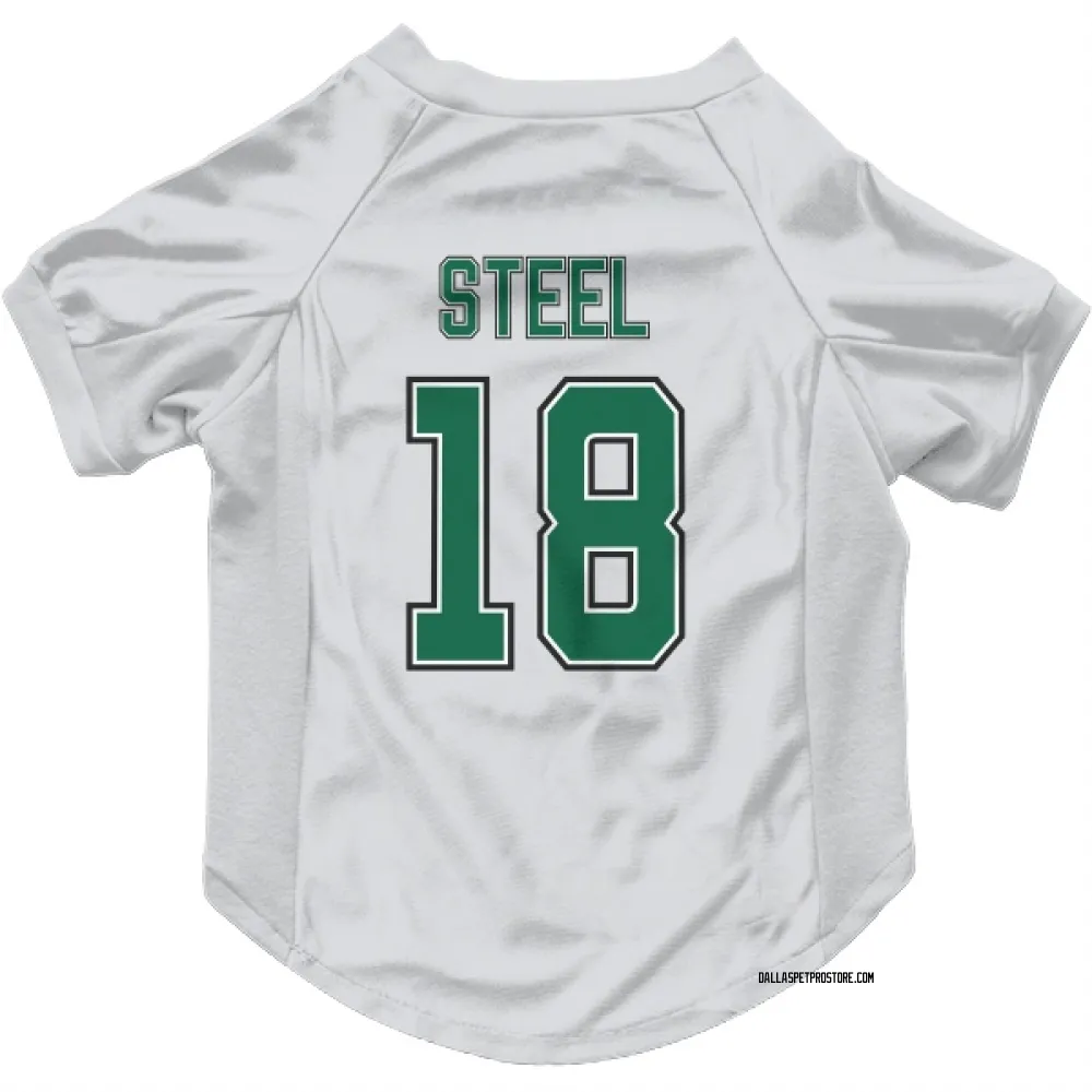 Dallas Stars Sam Steel White Pet Jersey for Dog & Cat