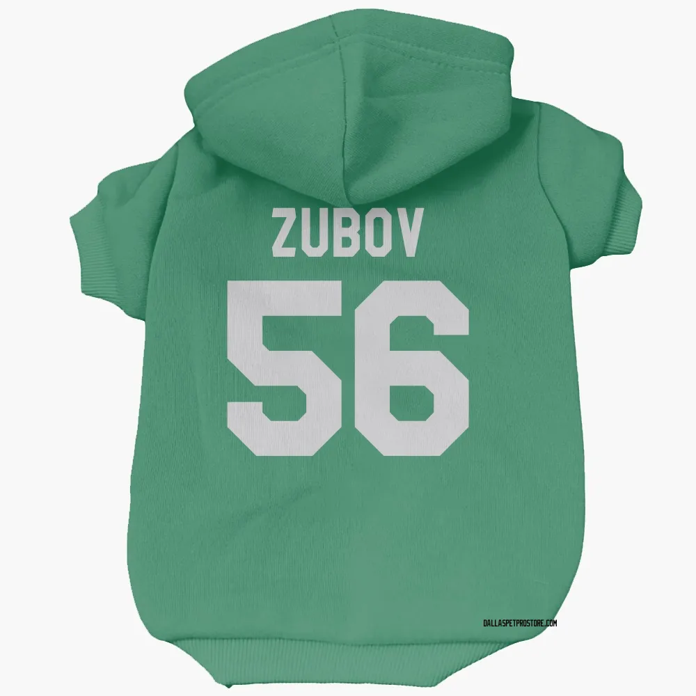 Dallas Stars Sergei Zubov Green Pet Hoodie for Dog & Cat