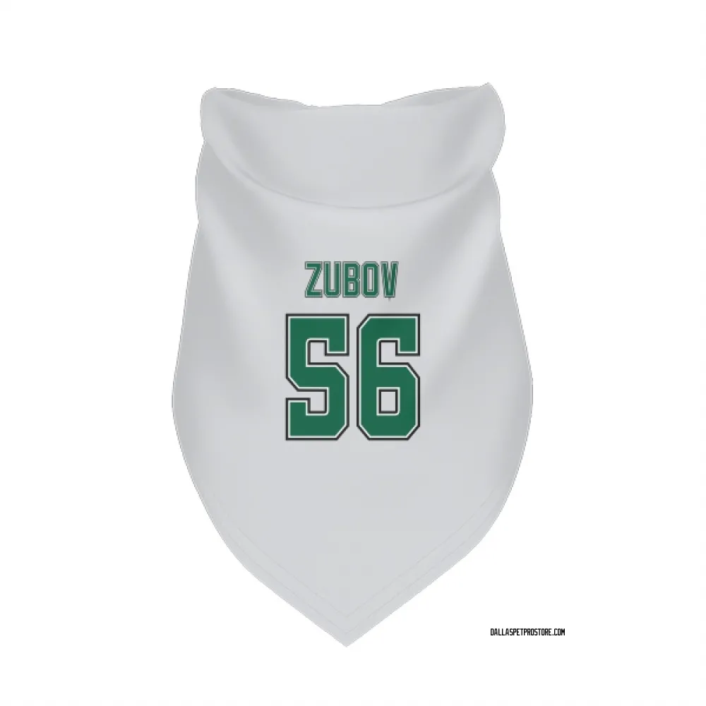 Dallas Stars Sergei Zubov White Pet Bandana for Dog & Cat
