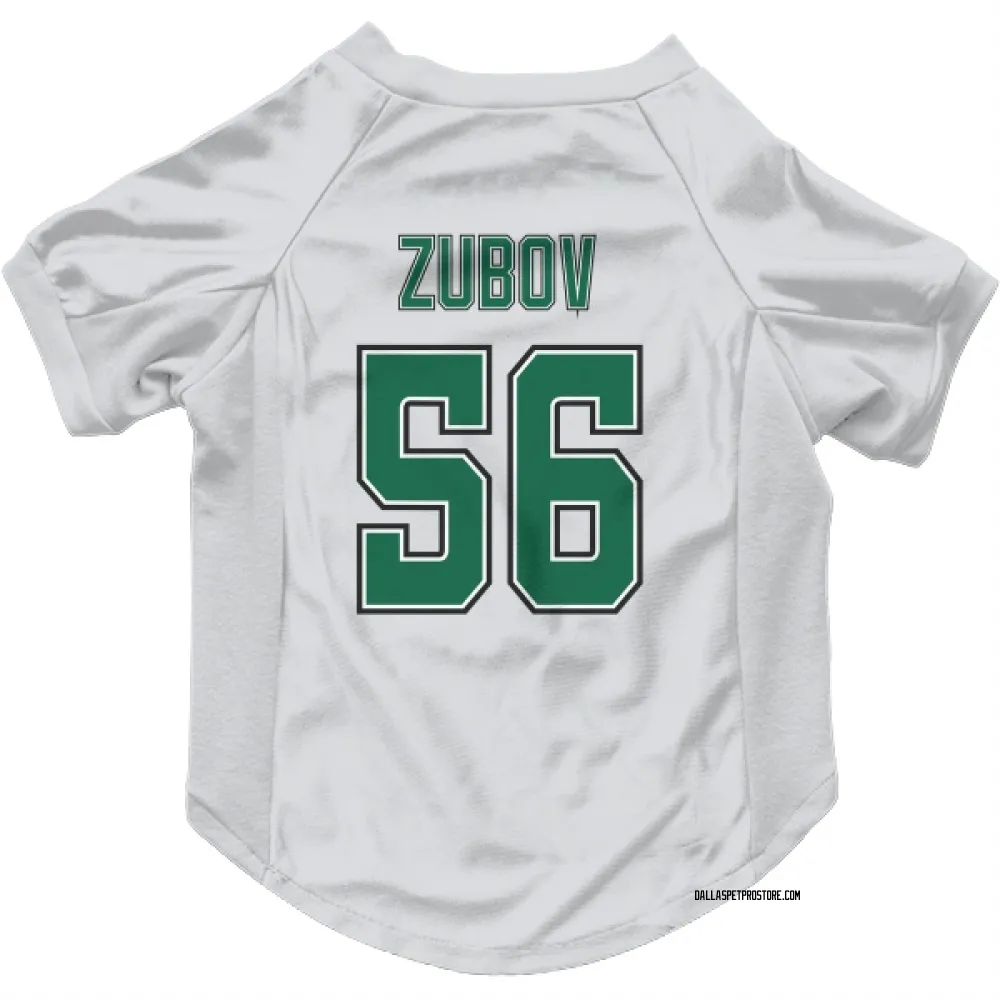 Dallas Stars Sergei Zubov White Pet Jersey for Dog & Cat